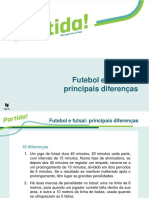 Futebol e Futsal Principais Diferenças