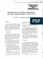 Of The Trehantiri Type Boat: Resistance Characteristics
