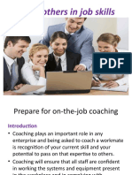 Coach Others in Job Skills