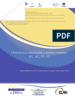 Descrierea Minimală A Limbii Române PDF