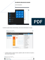 Creación de Usuarios Windows Server