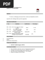 Sureshkumar Resume