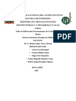 Sistema Nacional de Presupuesto Público Perú