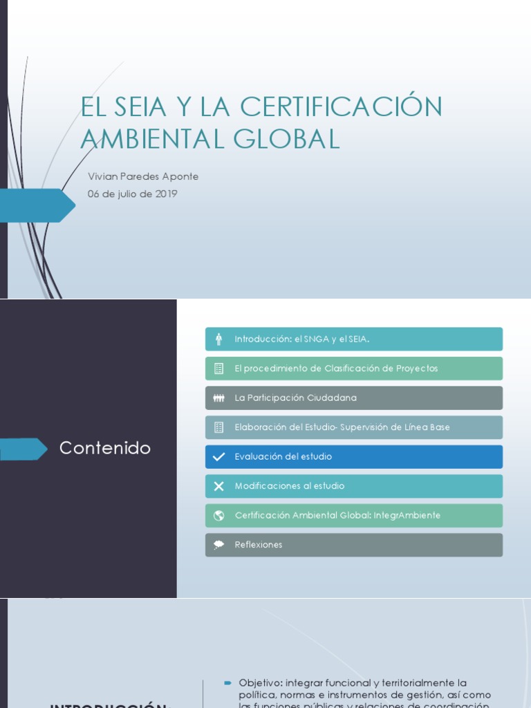 Certificación Ambiental y SEIA en Perú | PDF | Evaluación de impacto ...