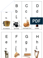 Abécédaire Instruments de Musique 3 Écritures 