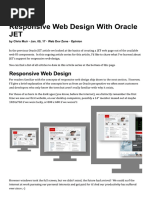 Responsive Web Design With Oracle JET