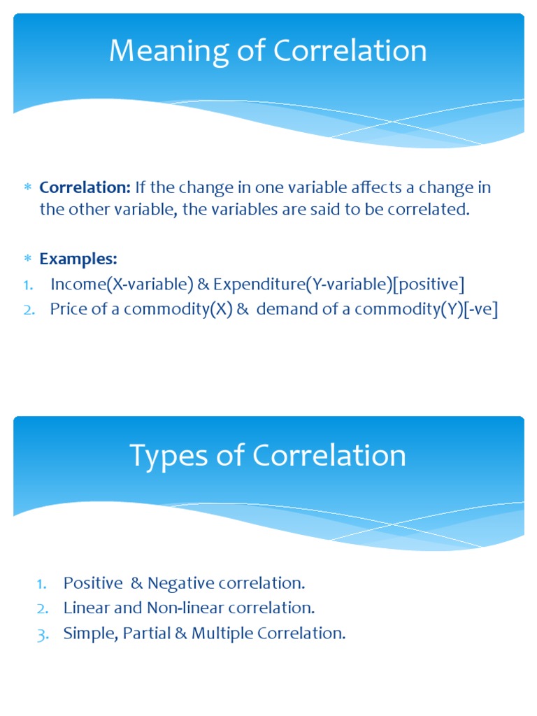 Understanding Correlation Types and Meaning | PDF | Correlation And ...