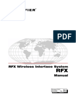 RFX Wireless Interface System Manual: Document 51012 06/26/2003 Rev