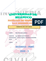 Trabajo 6 de Mecanica de Fluidos Cinematica de Fluidos Teodoro Leveau Fretel