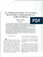 An Empirical Study of Accounts Receivable Conhrmations As Audit Evidence