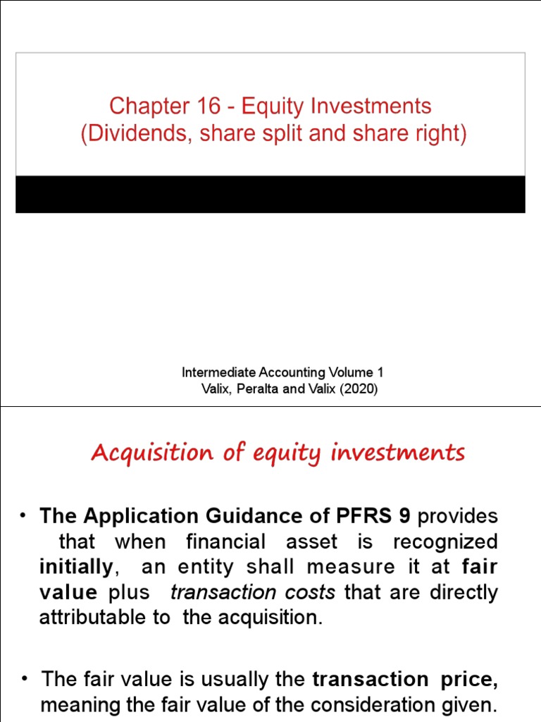 Fair Value and Dividends in Accounting | PDF | Fair Value | Dividend