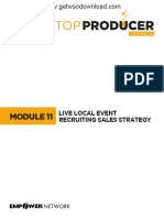 Module 11 - Live Local Event Selling Strategy