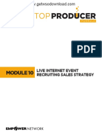 Module 10 - Live Internet Event Recruiting Strategy