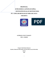 Proposal Praktik Kerja Lapangan (PKL) Analisa Sistem Penjualan Motor Pada Pt. Cipulir Bengawan Megah Jaya Jakarta