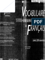 Vocabulaire Progressif Du Francais - Niveau Intermediare