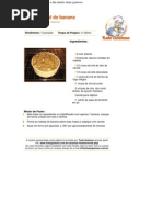 Bolo de banana integral