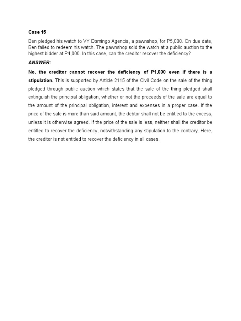 Answer:: Case 15 | PDF | Business