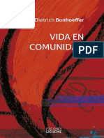 Vida en Comunidad - Dietrich Bonfoeffer