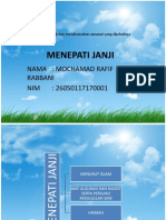 Menepati Janji Dan Melaksanakan Amanat Yang Dipikulnya