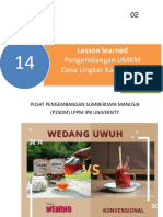 Materi 02. Lesson Learned Pendampingan UMKM