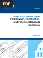 Examination, Certification, A ND Practice Standards Handbo Ok