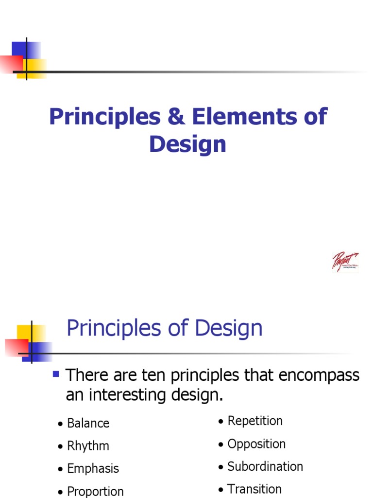Principles & Elements of Design | PDF | Shape | Color