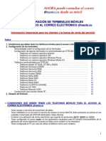 Configuracion Terminales Moviles para El Acceso Al Correo Nauta PDF