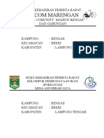 Buku Kehadiran Peserta Rapat