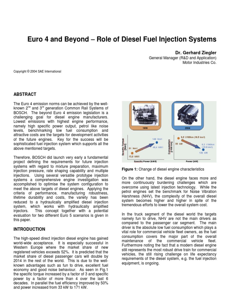 Bosch Paper On Fuel Injection 2005 PDF | PDF | Diesel Engine | Fuel ...