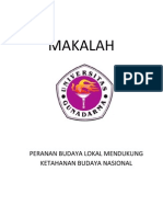 Makalah - Budaya Lokal - Nasional