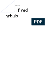 Point If Red Nebula: Excel Sheet As Per Format Given