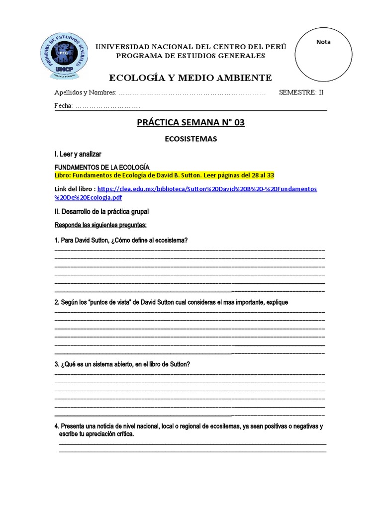 Práctica de Ecología: Ecosistemas y Terrarios | PDF | Ecosistema | Science