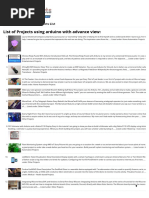 Advanced View Arduino Projects List - 2