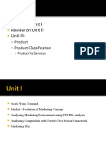 Review On Unit I Review On Unit II Unit III-: Product Product Classification