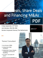Asset Deals, Share Deals and Financing M&As