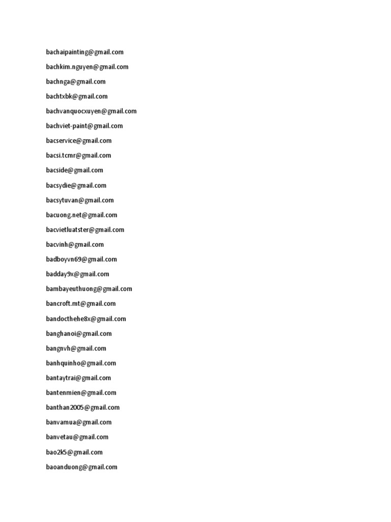 Email List Compilation | PDF