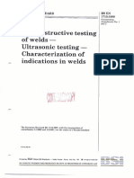 ultrasonic testing Characterizations in welds