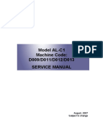Model AL-C1 Machine Code: D009/D011/D012/D013 Service Manual