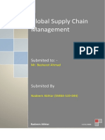 Global Supply Chain Managment Final Term Paper