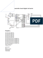 Microcontroller Digital Volt Meter Project