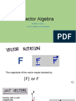 Module 1 Unit 2 Vector Algebra (Dot Product)