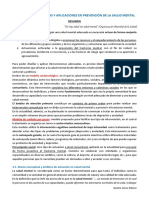 Resumen Tema 3 - Fundamentos Teóricos y Aplicaciones Prev - Salud Mental