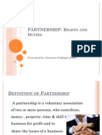 PARTNERSHIP - Rights and Duties