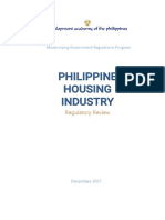 Philippine Housing Industry: Regulatory Review