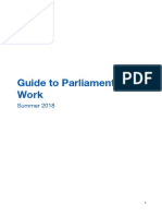 Guide To Parliamentary Work 2018