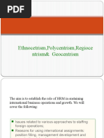 Ethnocentrism Polycentrism Regiocentrism &amp Geocentrism - 123941967