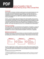 Achieving Traceability in Palm Oil: Palm Oil Traceability Working Group (TWG) Concept Note