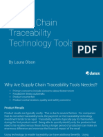 Supply Chain Traceability Technology Tools