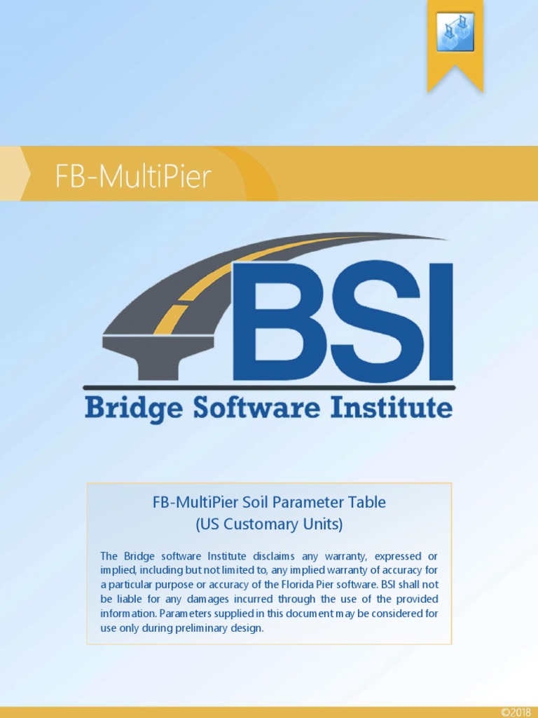 Fb-Multipier Soil Parameter Table (Us Customary Units) | PDF | Young's ...