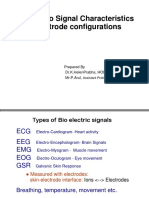 Bio Signal Characteristics and Electrode Configurations